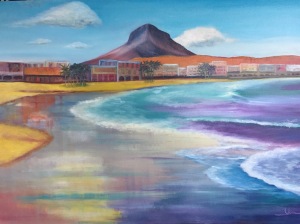REFLECTIONS ON THE ARENAL 100cm x 70cm Oil on canvas