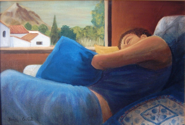 SLEEPING LOLL 60cm x 80cm Oil on canvas