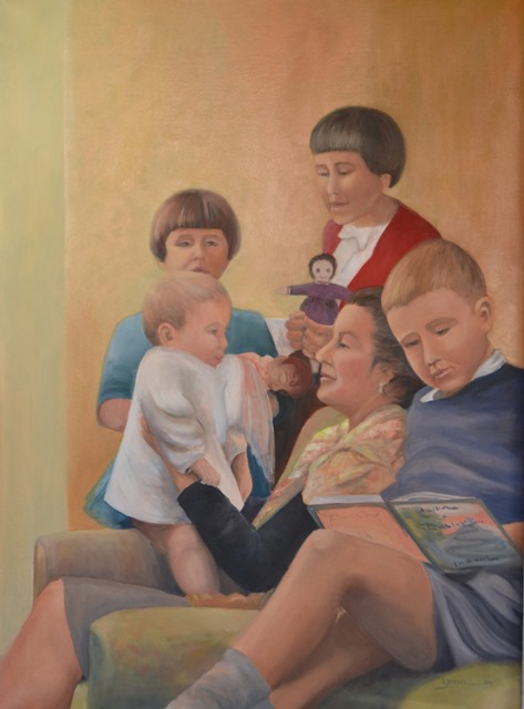 THE FAMILY 77cm x 57 cm Oil on canvas